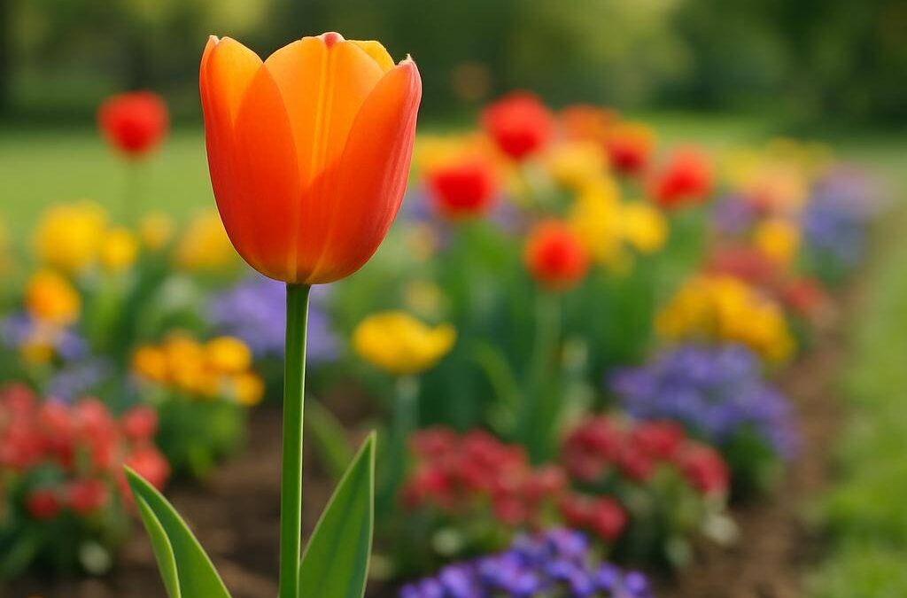 Tulipan: farverig forårsblomst i haven