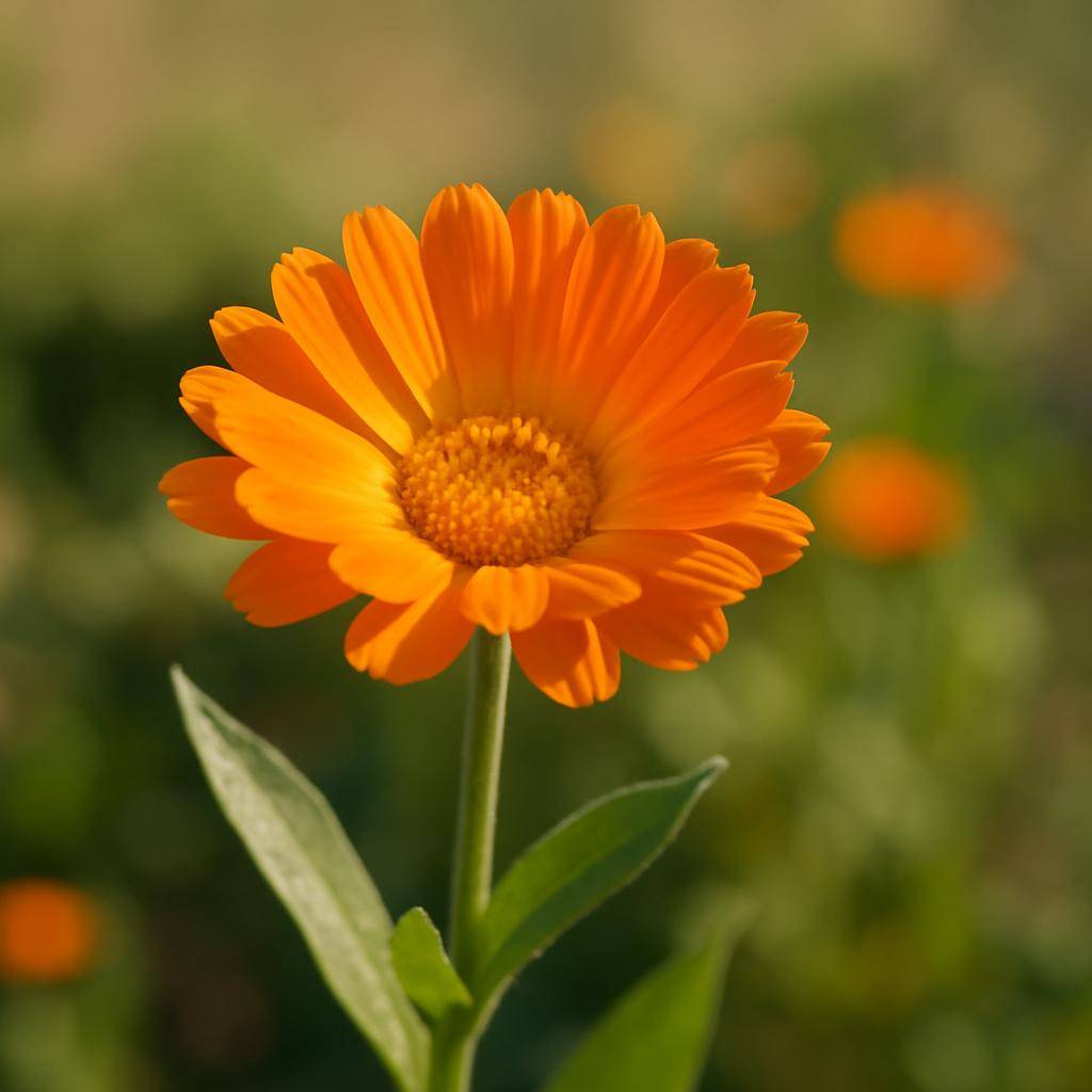 Morgenfrue blomster i en have