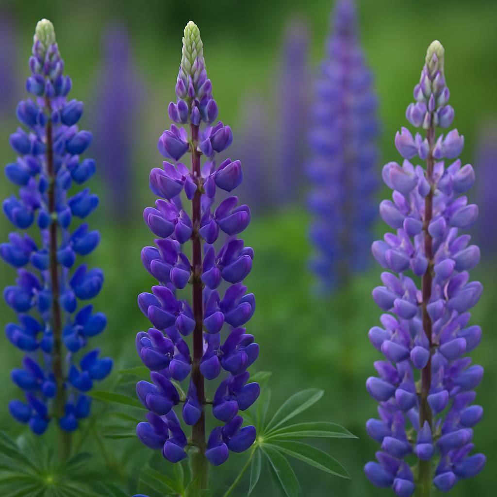 Lupin blomster i lilla nuancer i have Lupin blomster i lilla nuancer i have