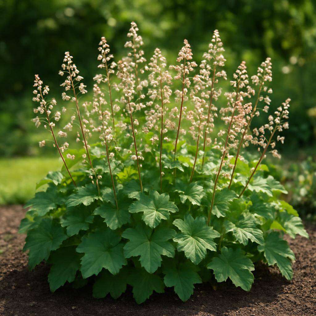 Alunrod plante i havebed Alunrod plante i havebed